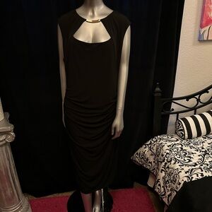 Calvin Klein Black Midi Dress